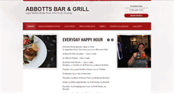 Desktop Screenshot of abbottsbar.com